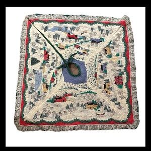 Vintage Heart of Country Christmas Quilted Reversible Tree Skirt